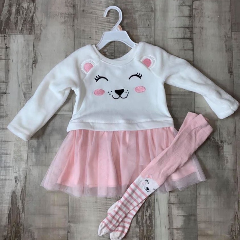 2T dress & tights